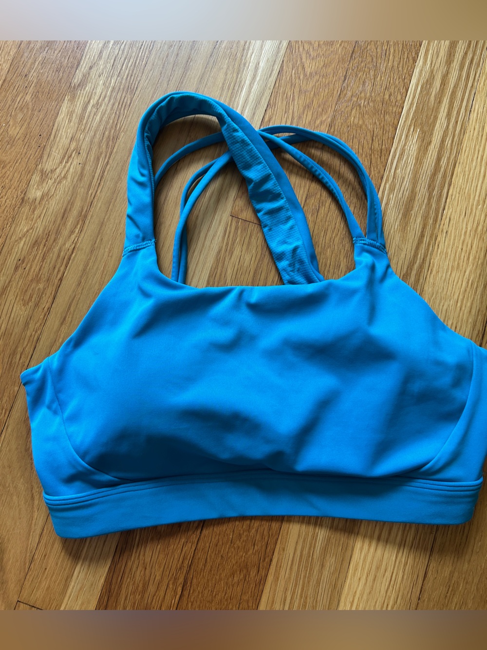 Athleta Train Free Asymmetrical Strappy Sports Bra Medium